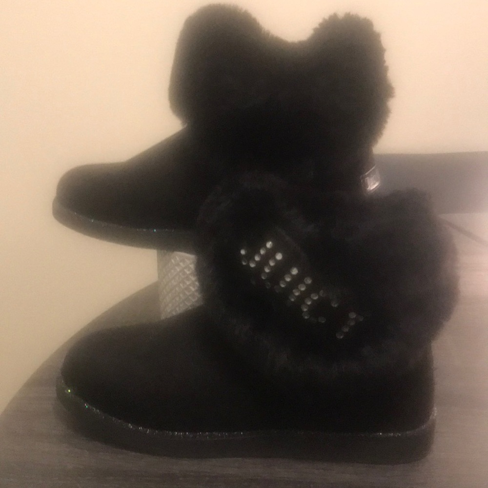 Black Juicy Couture boots (fits like a 6) New in Box